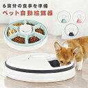 自動給餌器 猫 犬 タイマー 自動餌やり機 水洗い可能 音楽再生 自動えさやり器 コードレス ペット 健康管理 ごはん 6食分 えさ 食事 ペットフィーダー 自...