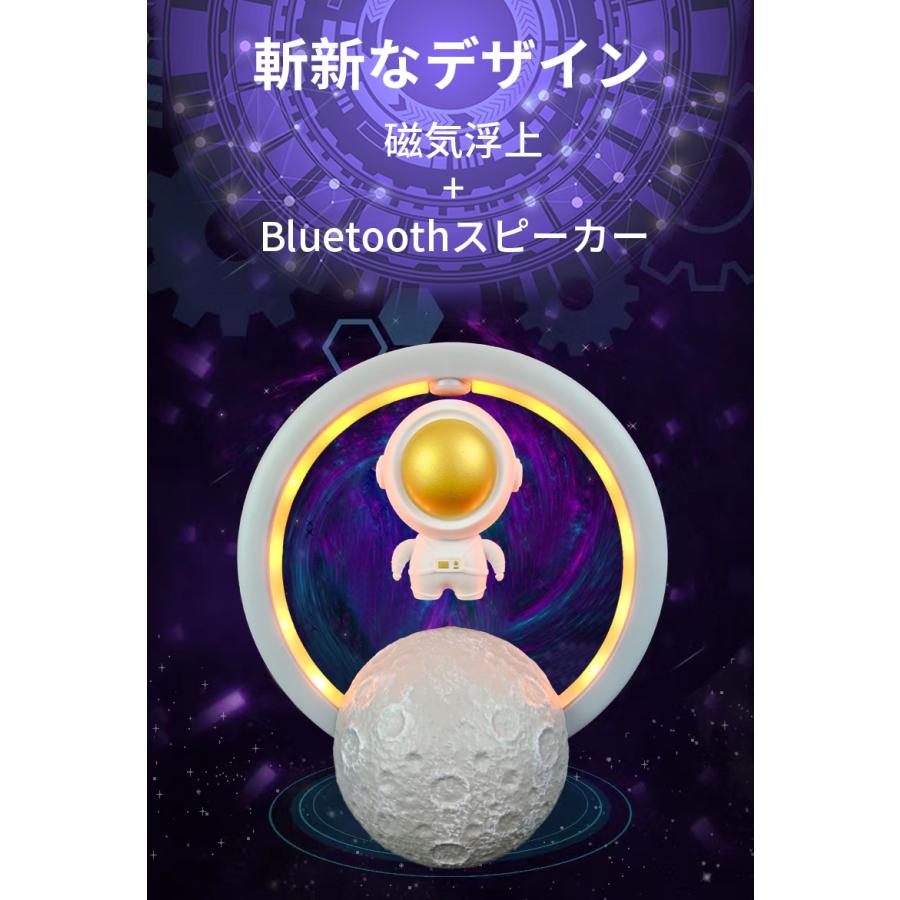 Bluetoothスピーカー ワイヤレススピーカー HIFI高音質 小型スピーカー ステレオ 生活防水 20時間再生 アウトドア 室内 寝室 子供部屋 プレゼント 磁気浮上式宇宙飛行士用 オーディオ 急速充電 プラスチック製 Blue