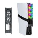 PS5 Slim PS5 Pro用 冷却ファン PS5 Slim用 PS5 Pro用 冷却 PS5スリム用 冷却ファン 自動温度検出 風速調整可能 LEDライト...