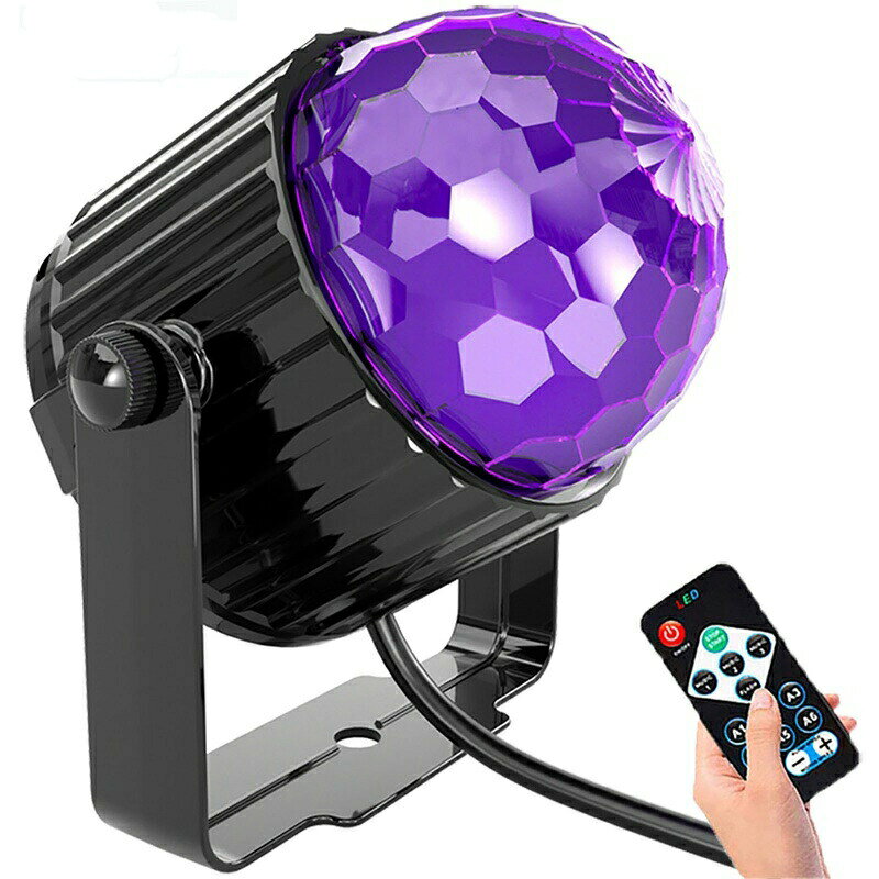 Rakuten - ブラックライト 照明 LED 投光器 6W LED ネオンライト パーティー ハロウィン 蛍光ポスター ボディペイント 水槽 暗闇で光る コンセント リモコン付き