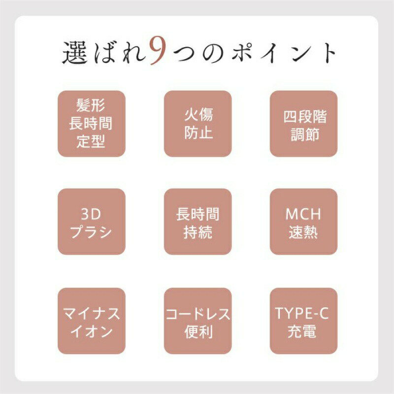 ヘアアイロン ヒートブラシ カールアイロン ストレートブラシ ロールブラシ 2way ...