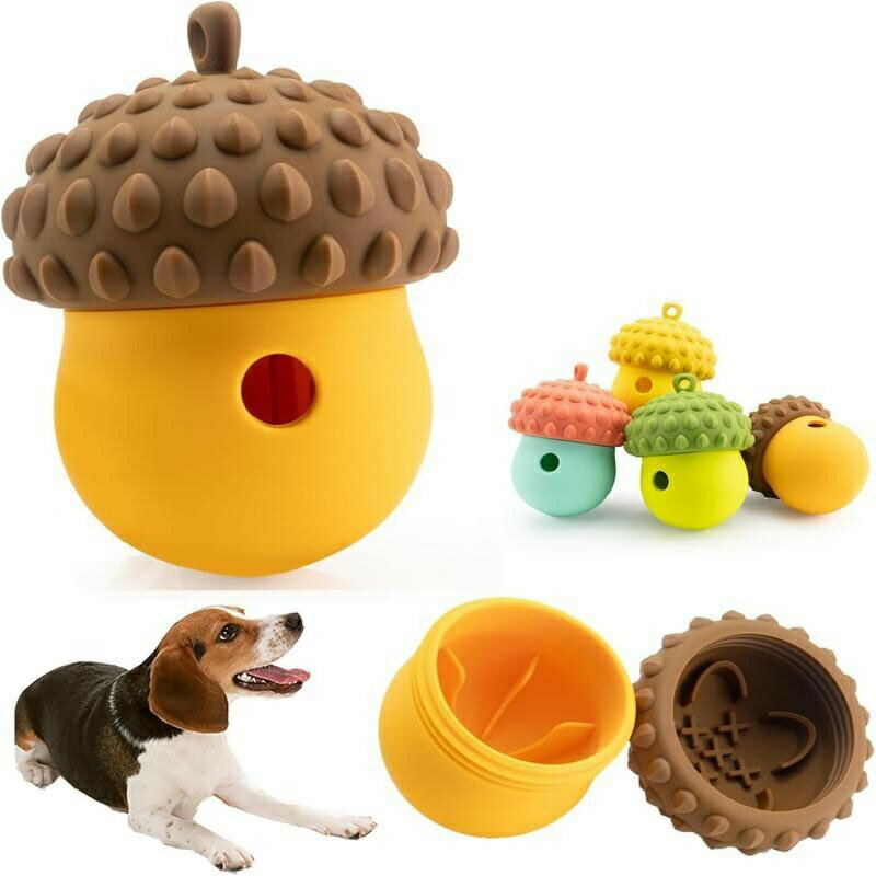 Rakuten - ナッツ型 犬 パズル 餌 おもちゃ ペット ゆっくり食べる おやつ 餌やり器 おもちゃ ソフト シリコン 歯が生える おもちゃ 犬 エンターテイメント 補助