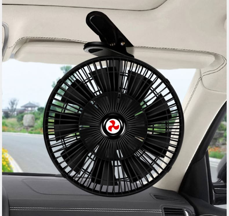 扇風機 車載 首振り機能 風量2段階 クリップ式 車載 扇風機 ファン 最新16羽根 11インチ 左右 自動首振..