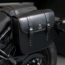 【人気新型】欧米機関車ハーレーバイク部品を改造したサイドバッグ サイクリングバッグ バイク用 汎用 サイドバッグ 防水 左右2個セット 黒 ブラック PUレザー...