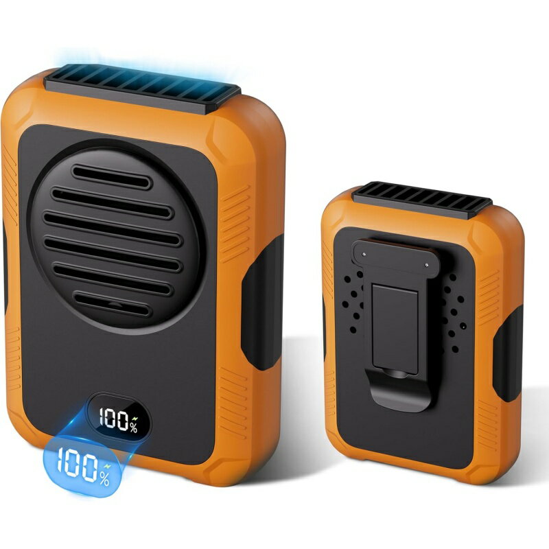 腰掛け扇風機[2025昇級版&1台4役] PSE認証 携帯扇風機 ベルトファン 多機能 腰掛け/首掛け/卓上/手持ち 2000mAh大容量 腰掛け Type-C急速充電 LED残電表示 3段階風量 超強風 腰ベルト扇風機 静音 小型 軽量 屋外作業 熱中症対策