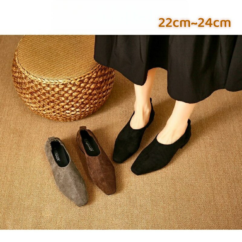 【期間限定P2倍 11/16迄】メイラード風フレンチレトロ調 レディースフラットシューズ 2025 秋冬新作 ス..