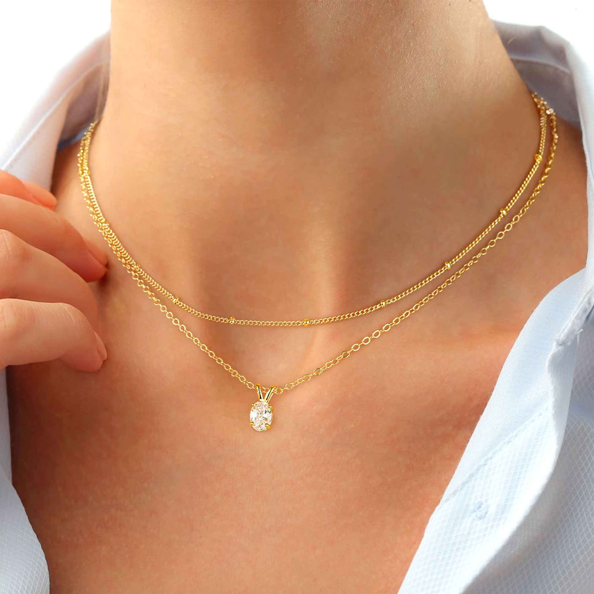 SUFAIR ŷԾŹ㤨֥ͥå쥹 2Ϣͥå쥹 °륮 бͥå쥹 14k ǥ ˥åե꡼ ȩӤ줷ʤ ͵ 20  뺧פβǤʤ840ߤˤʤޤ