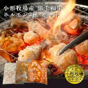 【40%OFF★マラソン期間限定!】ホルモンセット 小形牧場牛・黒毛和牛ホルモンセット シマチョウ 塩だれ200g、味噌煮込みホルモン300g、味付ホルモン30...