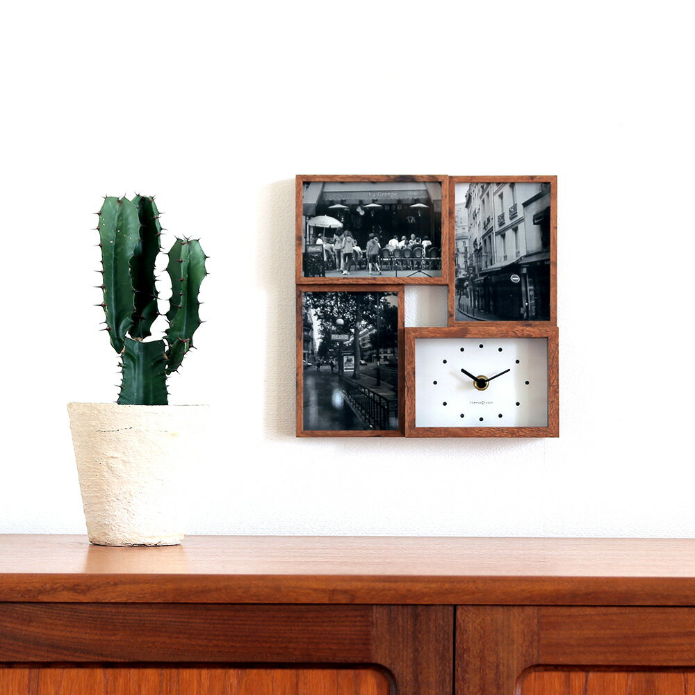 時計付き 写真立て 時計 フレーム 額縁 お祝い プレゼント magnet BIT4 ( ビットフォー )