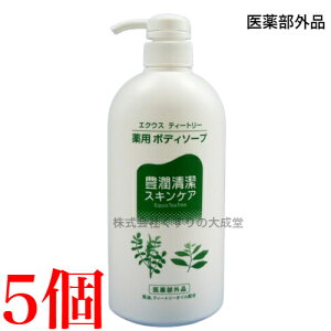 エクウス ティートリー ボディソープ 550ml 5個 中央薬品 医薬部外品 低刺激性スキンケア