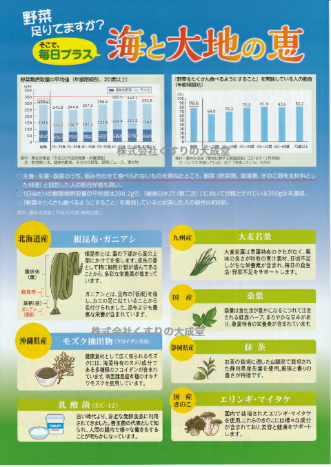 15時までのご注文【あす楽対応】 広貫堂 青汁粉末 国産青汁粉末 海と大地の恵 30包 6個 富山めぐみ製薬 3