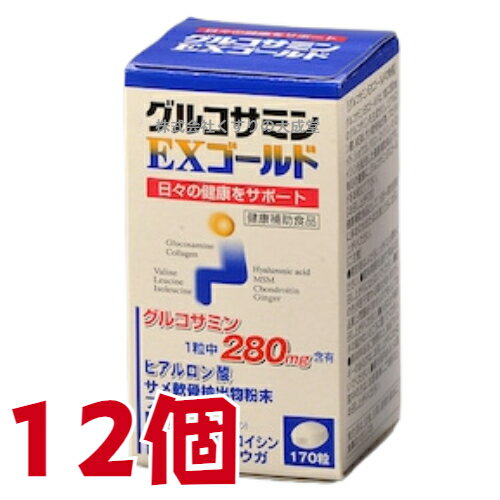 16時までのご注文【あす楽対応】 グルコサミンEXゴールド 170粒 12個 旧 グルコサミンEXIII EX3 東亜薬品 グルコサミンEX