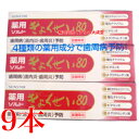 リニューアル 薬用 ぎょくせい 80 115g 9個 サンスター 歯周病予防 医薬部外品 薬用歯磨き粉 薬用ぎょくせい