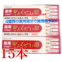 リニューアル 薬用 ぎょくせい 80 115g 15個 サンスター 歯周病予防 医薬部外品 薬用歯磨き粉 薬用ぎょくせい(4)