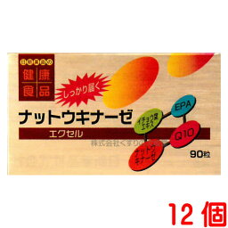 12時までのご注文【あす楽対応】 ナットウキナーゼ エクセル 90粒 12個 日新薬品