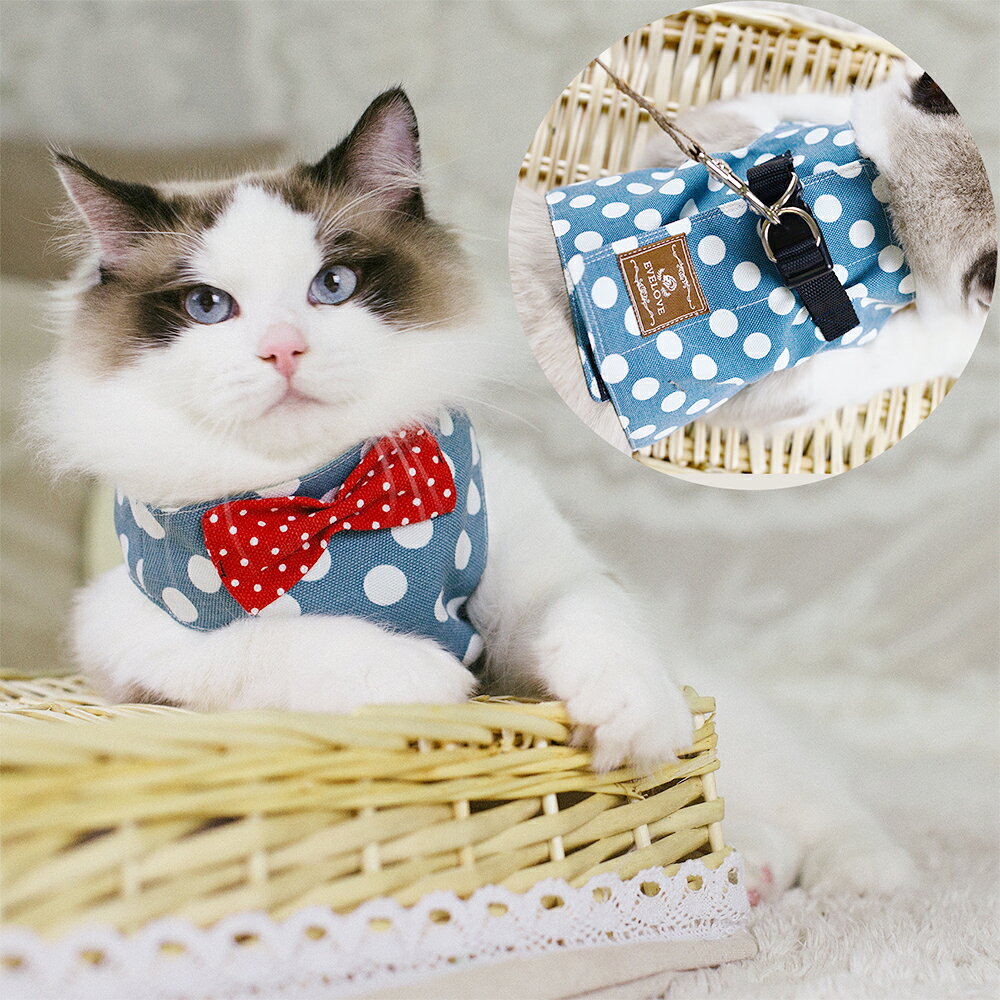 まがり堂 猫用　リボンハーネス　首輪◇ 送料無料 人気 犬 猫 いぬ ねこ ドッグ キ...