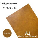 【バット】 本革 【A1】 レザー キャメル 茶 茶色 ヌメ ヌメ革 オイル オイルヌメ 皮 革 牛本革 ハギレ カットクロス お買い得 安い セット 財布 鞄...