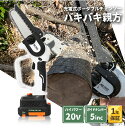 電動 ハンディチェーンソー バキバキ親方 ハンディタイプ 20V ハンディチェーンソー バキバキ君 互換性 延長ポール 高枝 電動チェーンソー 高枝ノコギリ 伸...