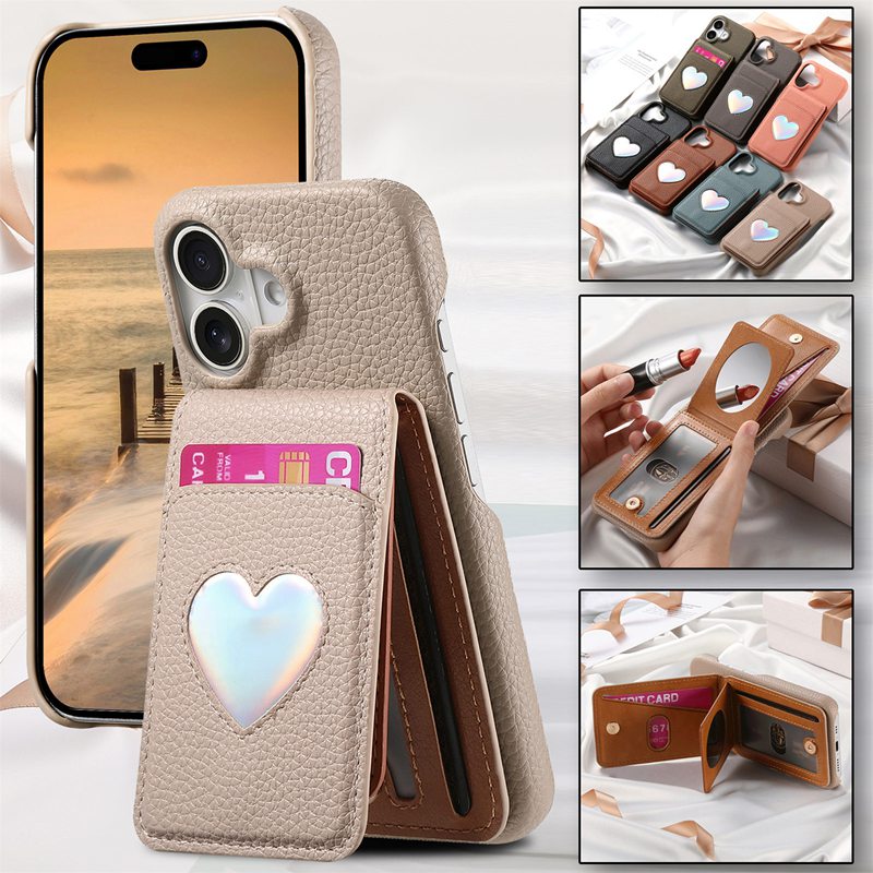 Rakuten - iPhone17 16e ケース カード収納 ミラー付き iPhone16 ケース 耐衝撃 レンズ保護 16pro 16plus 16promax iphone15 ケース 15pro 15plus 15promax iphone14 ケース 14pro 14plus 14promax iphone13 13pro 13promax iphone12 12pro 12promax