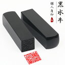 【送料無料】印鑑/はんこ(実印 女性/銀行印/認印)角印 職印 資格印 先生印 士業印 黒水牛印鑑 角寸胴 12mm 落款印(雅印・雅号印・姓名印・氏名印) ★...