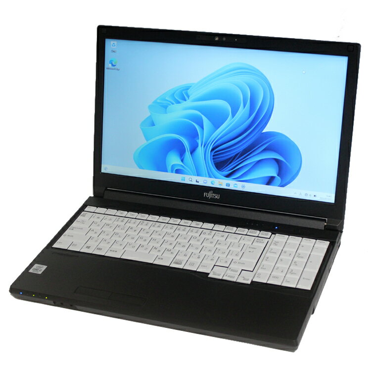 【SSD512GB】FUJITSU 富士通 LIFEBOOK A5510/D 第10世代 Core i5 メモリ8GB SSD512GB 15.6型 15.6インチ DVDスーパーマルチ Windows11 Pro Webカメラ テンキー 無線LAN Wi-Fi6 WPS Office付き オフィス 中古パソコン ノートパソコン ノートPC 90日保証 【中古】
