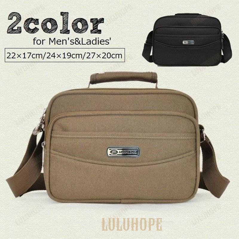 ショルダーバッグ ハンドバッグ 2way メンズ レディース 女性 男性 男女兼用 鞄 カバン バッグ ポケット付き 持ち手 ファスナー チャック 無