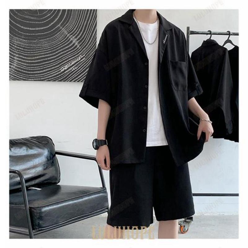 セットアップ メンズ 夏 半袖 上下セット カジュアル 薄手 涼しい シャツ ホームウエア トップス アウター