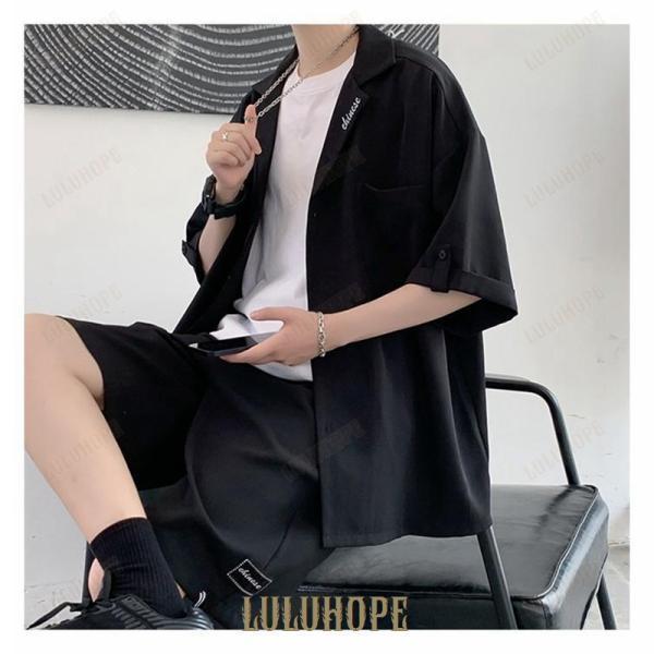 【ポイント10倍】セットアップ メンズ 上下セット 半袖シャツ ハーフパンツ ハーフ丈 ショートパンツ トップス ボトムス カジュアル おしゃれ