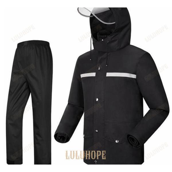 レインコート 男女兼用 上下セット カッパ 自転車 バイク ツバあり 防水 雨具 シンプル 軽量 ゴム袖口 持ちやすい 大きいサイズ ブート付き 通学 通勤 全6色