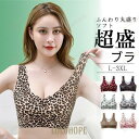 ブラジャー 脇肉 脇高 レディース 豹柄 ヒョウ柄 シームレス 盛れるブラ 育乳 盛ブラ きれいめ ずれない バストアップ 補正下着 谷間メイク(4)