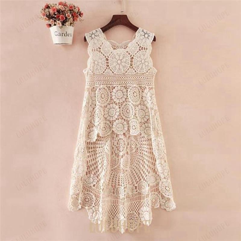 【ポイント10倍】レース ベスト ノースリーブ 花柄 刺繍 後ろ長め 重ね着 不規則 トップス 羽織り ロングベスト 透かし編み 個性的 タンクトップ レディース