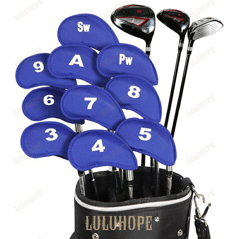 アイアンカバー ヘッドカバー ゴルフ 10種セット ゴルフヘッドカバーセット アイアンヘッドカバー ゴルフクラブカバー アイアン おしゃれ メンズ レディース