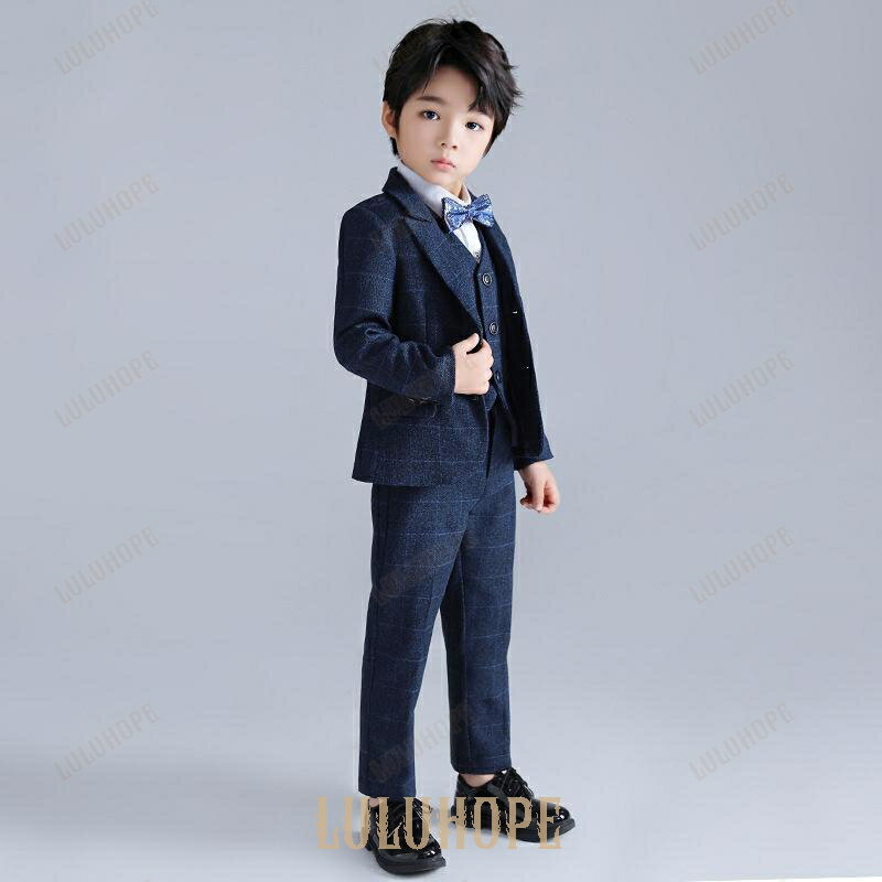 子供服 フォーマル スーツ 入学式 卒業式 4/5点セット 男の子 タキシード キッズ 結婚式 発表会 卒園式 七五三 ジュニア 90 100 110 3