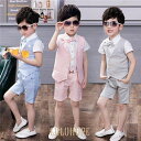 フォーマルスーツ 男の子 スーツ キッズ 子供 半袖 入学式スーツ 3点セット 上下セット ベスト付 タキシード 夏 卒業式 七五三 結婚式 発表会