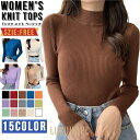 【ポイント10倍】ニット ベーシックTシャツ レディース リブ カットソー トップス シンプル ベーシック 春 夏 秋 薄手 伸縮性 フィット感 柔らかい 体型カバー おしゃれ カジュアル 大人可愛い レイヤード 重ね着 通勤 通学 デイリー 韓国ファッション トレンド 着回し抜群