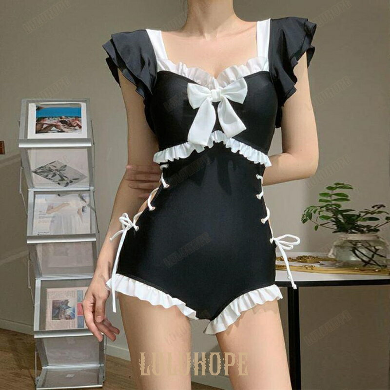 ワンピース水着 レディース モノキニ夏 体型カバー ビキニ セパレート ワンピース水着 韓国風水着 ハイウエスト シンプルデザイン