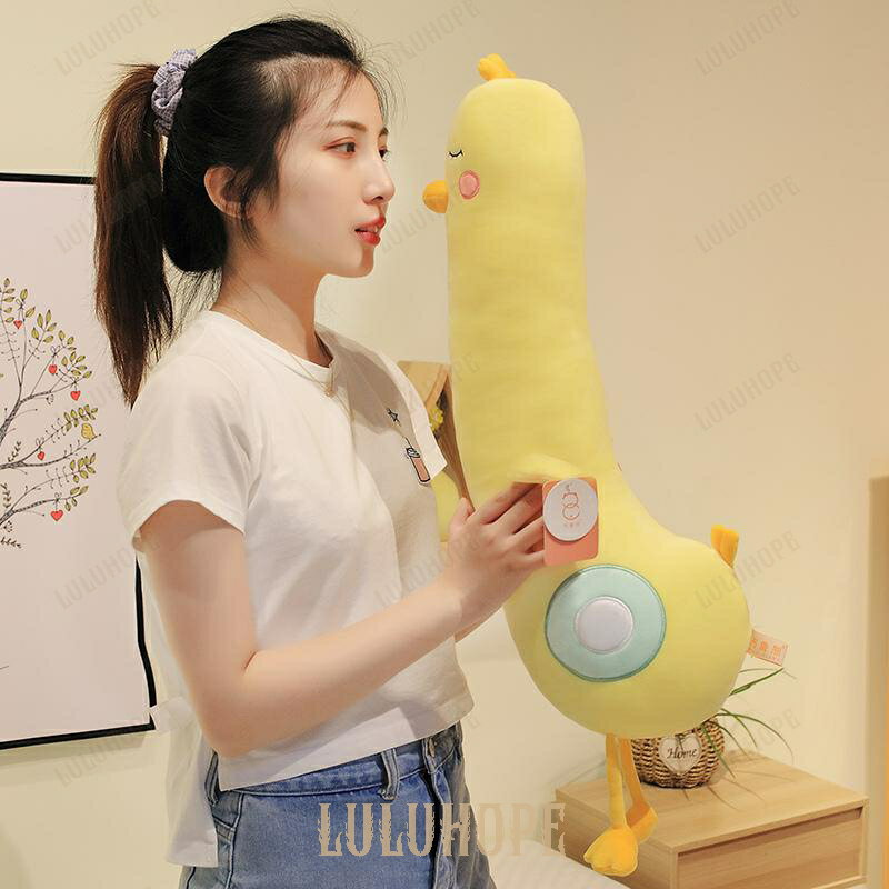 ぬいぐるみ　かも　鴨　抱き枕　添い寝　おもちゃ70cm 大サイズ抱きしめやすい 素材ふわふわ触感柔らか 抱き枕兼添い寝用に最適 寝室で使いやすい 癒し効果満載 日常使用に便利 洗濯しやすい