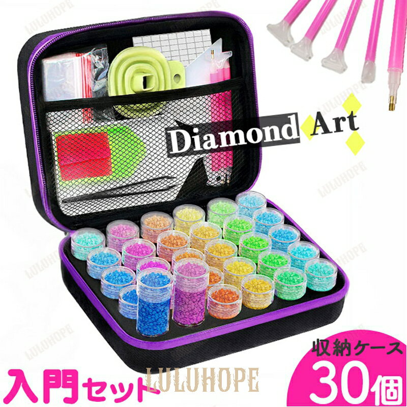 ダイヤモンドアート ツール 通販 ダイアモンドアート 30本 ダイヤモンドペインティング ビーズストレージ ビーズ収納 ビーズ収納ケース ダイヤモンド絵画