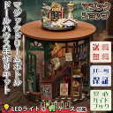 【ポイント10倍】ドールハウス ミニチュア 手作りキット セットテラリウム 瓶 ドリーム ボトル インテリア 魔法 学校 お店 フクロウ 360度 LEDライト