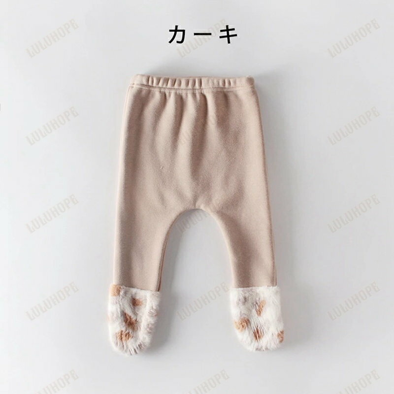 ベビー タイツ レギンス くまさん 足つき 女の子 男の子 靴下白 赤ちゃん タイツ レッグウォーマー ベビー 春 秋冬 冬 保温 暖かい 新生児 冬 秋 春 べビー服 くま コットン 66cm 73cm 80cm 90cm