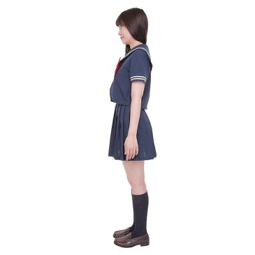 カラーセーラー 紺×紺【JK ライブ 学祭 文化祭 コスプレ衣装 女子高生】M・L女性用サイズ 4L男性用サイズ マジックナイト CS85442