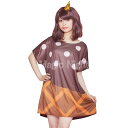 POP ICE チョコクッキー 大人用【アイスクリーム チョコレート バレンタイン ハロウィン 仮装 コスプレ 衣装 変装 ワンピース ウィッグ ブラウン おもしろ 宴会 レディース 女性用】マジックナイト JG9400(3)
