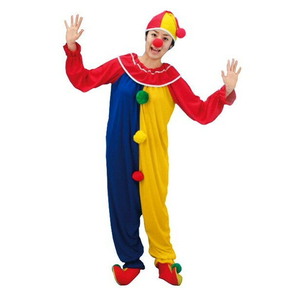 アクションピエロ 大人用 白い手袋プレゼント【ピエロ服 クラウン 道化師 ジャグラー 大道芸人 パフォーマー コスチューム ハロウィン 仮装 衣装】マジックナイト AC2301のサムネイル