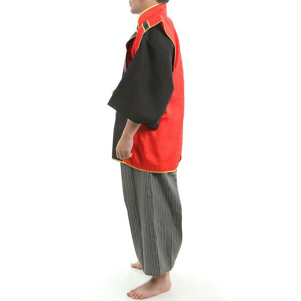 秀吉拵 戦国武将陣羽織 男性用 Mens メンズ【時代劇 和装 コスプレ 衣装 仮装 豊臣秀吉 真田幸村 侍大将 合戦 戦国時代 赤 レッド 宴会 カラオケ 忘年会 決起大会】マジックナイト MN7101 3