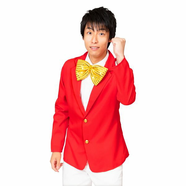 MENコス 司会者 赤【コスチューム 宴会 コスプレ 衣装 余興 ハロウィン 仮装 漫才 手品 幹事 ジャケッ..