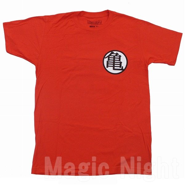 ドラゴンボール Tシャツ Kame Symbol red【USA版 ドラゴンボールZ 半袖 tシャツ レッド 赤 フロント バックプリント 前後プリント 孫悟空 亀仙流道着 界王マーク】M Lサイズ ネコポス発送 マジックナイト DZAS2001R