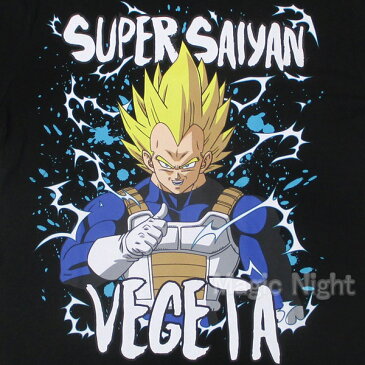 超サイヤ人 ベジータ Tシャツ ブラック 黒【ドラゴンボールZ SUPER SAIYAN Tシャツ 半袖】S M L LLサイズ ネコポス発送 マジックナイト DZ3886BK