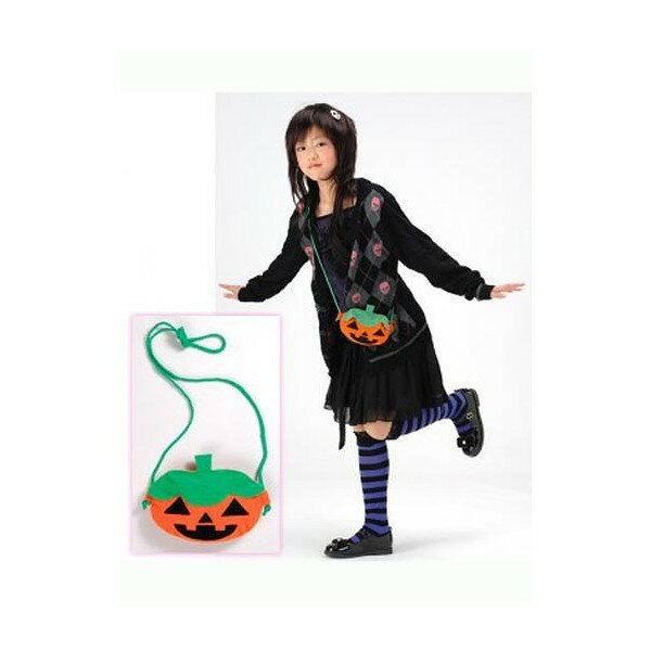 楽天ハロウィン仮装 マジックナイトパンプキンポシェット【ハロウィン バッグ お菓子入れ ポシェット 小物入れ キャンディバッグ ミニバッグ】定形外発送可 1p300円 マジックナイト JG6259