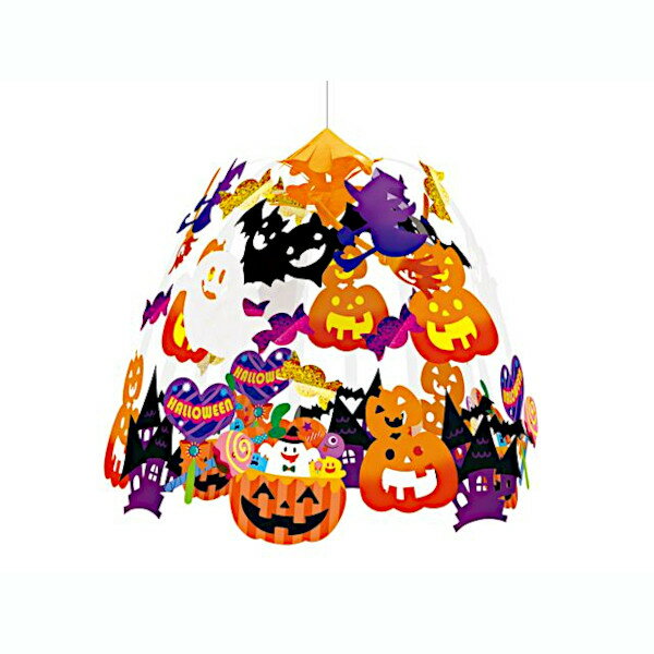 トリックオアトリート 2段センター 60cm【ハロウィン デコレーション 吊り飾り ディスプレイ パンプキン 天井】マジックナイト EP4503の商品画像