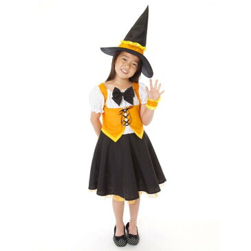 ウィッチガールマーガレット キッズ 子供用 Kids【ハロウィン コスプレ ウィッチ 魔女 衣装 コスチューム 仮装 チャイルド child】マジックナイト JG4454